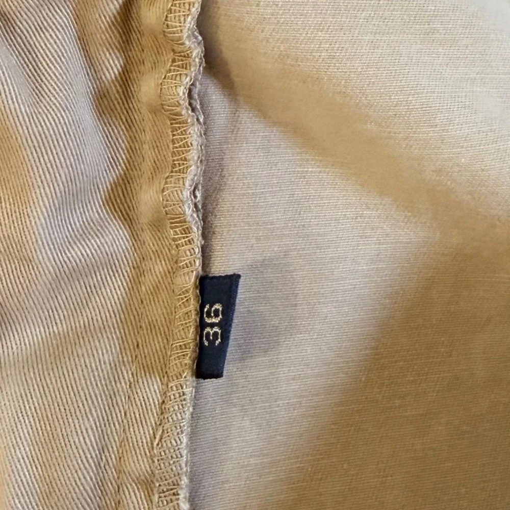 Vintage Polo Ralph Lauren Chino Shorts Mens 36 Tan Pleated Cotton Khaki 8 Inseam